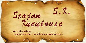 Stojan Kuculović vizit kartica